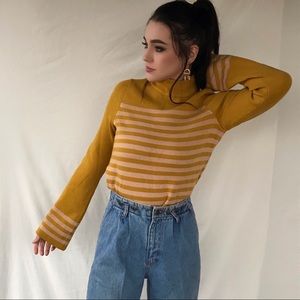 Moth Yellow Striped Sweater